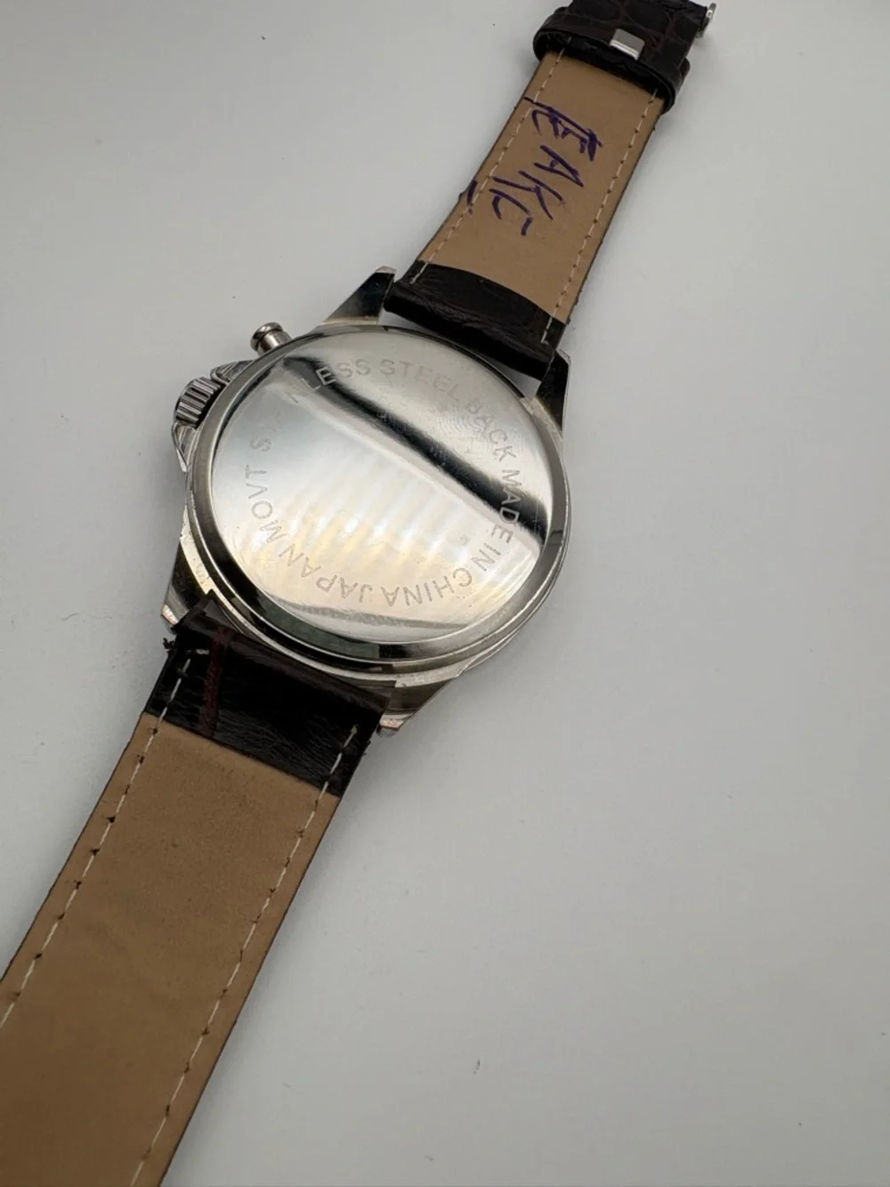 Bella & Rose Classic Analog Watch in Cream Face with‎ Brown Strap